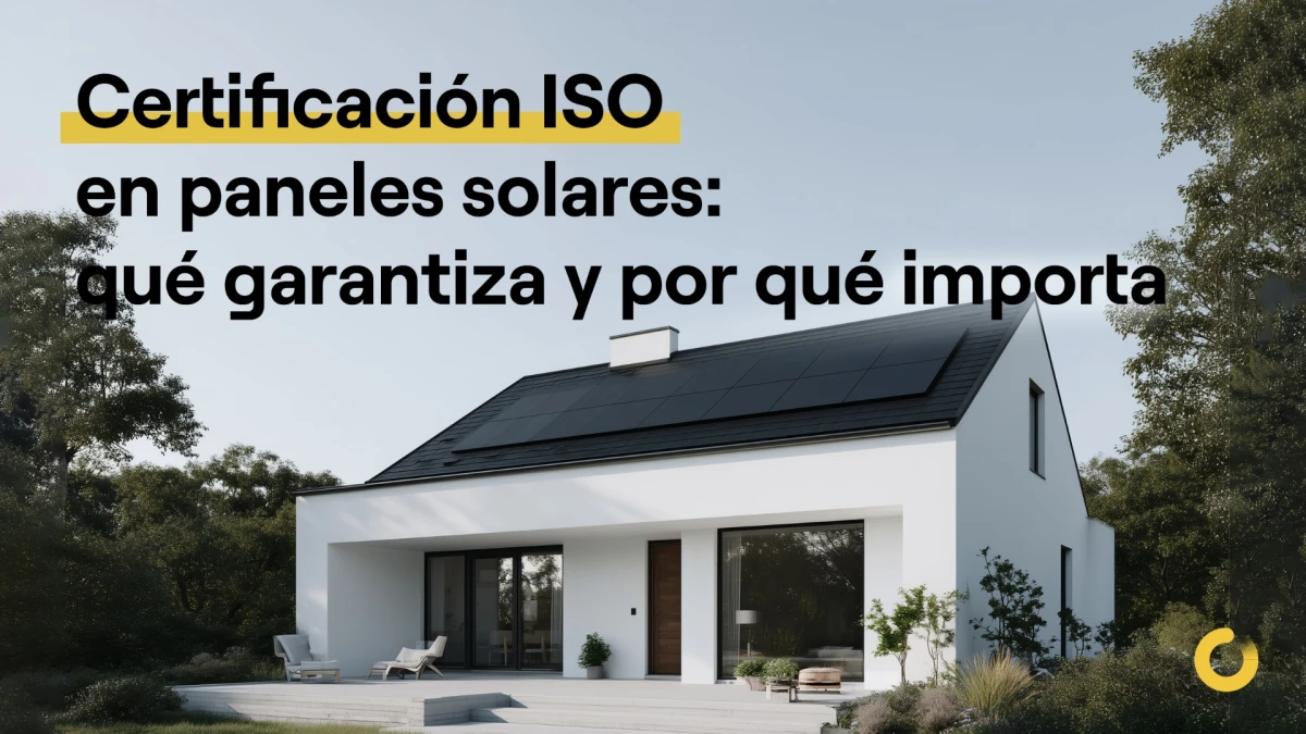 Certificación ISO en paneles solares