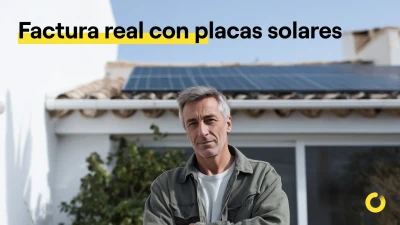 Factura real con placas solares